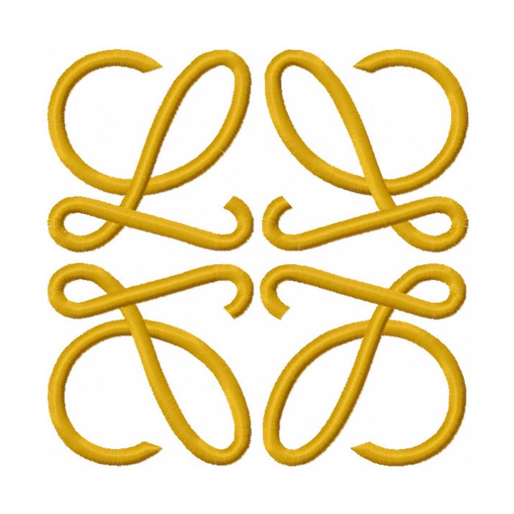 Loewe logo embroidery design - Embroidery Design