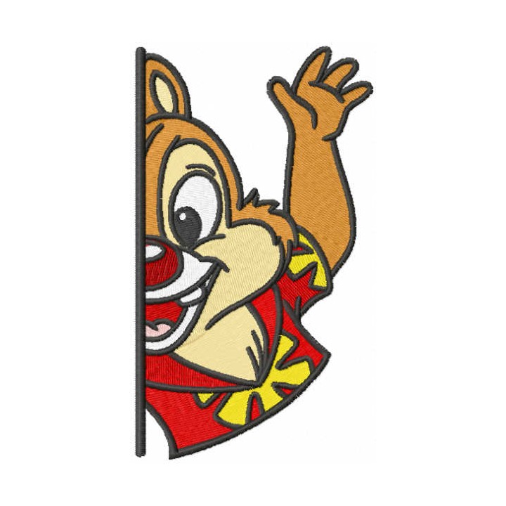 Dale Hawaiian shirt embroidery design - Embroidery Design