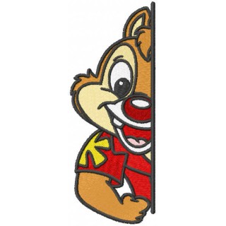 Dale hiding embroidery design - Embroidery Design