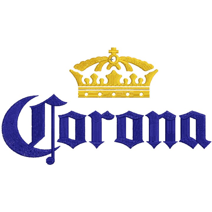 Corona beer logo embroidery design - Embroidery Design