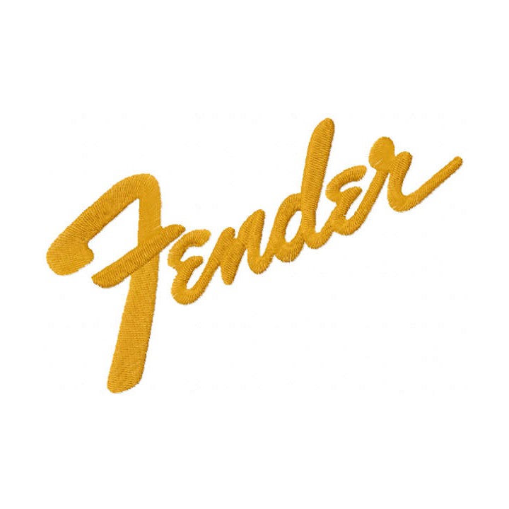 Fender logo embroidery design - Embroidery Design
