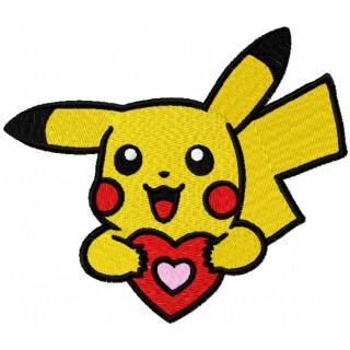 Romantic Pokemon embroidery design - Embroidery Design
