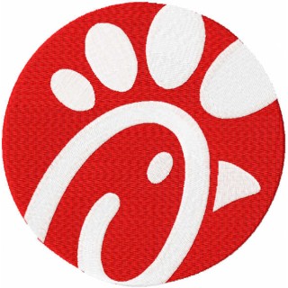 Chick fil a modern logo embroidery design - Embroidery Design