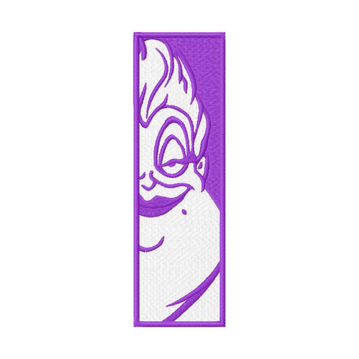 Ursula bookmark embroidery design - Embroidery Design