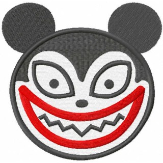 Smiling vampire teddy bear embroidery design - Embroidery Design