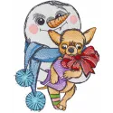 We Are Not Cold embroidery design preview showing winter-themed stitching pattern