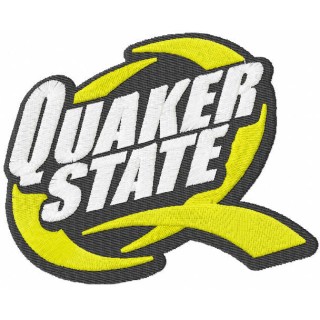 Quaker state logo embroidery design - Embroidery Design