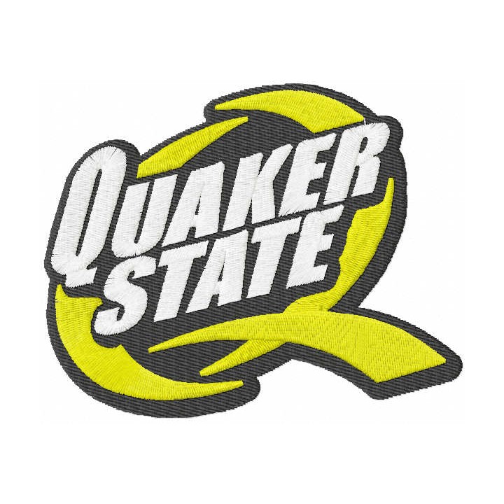 Quaker state logo embroidery design - Embroidery Design