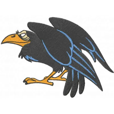 Evil Queen Raven embroidery design preview featuring dark stitched motif from Sleeping Beauty collection