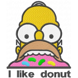 I like donut embroidery design - Embroidery Design