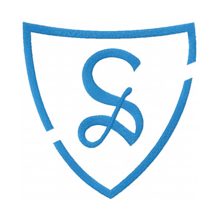 Sartell Sabres sport team logo embroidery design - Embroidery Design