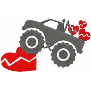 Heartbreaker track embroidery design - Embroidery Design