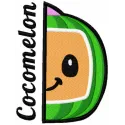 Cocomelon game time embroidery design preview showing colorful stitched pattern