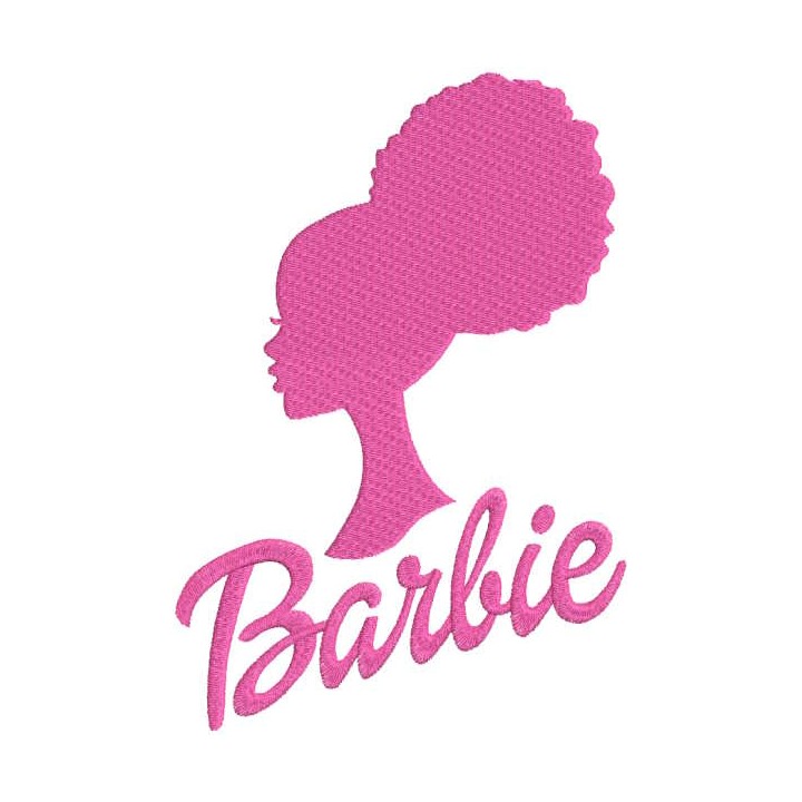 Afro Barbie embroidery design - Embroidery Design