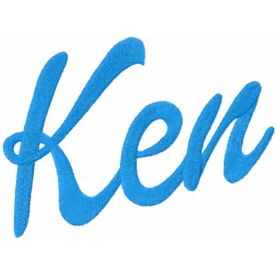 Ken Name Embroidery Design - Fashion Doll Collection