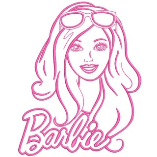 Barbie vacation style embroidery design - Embroidery Design