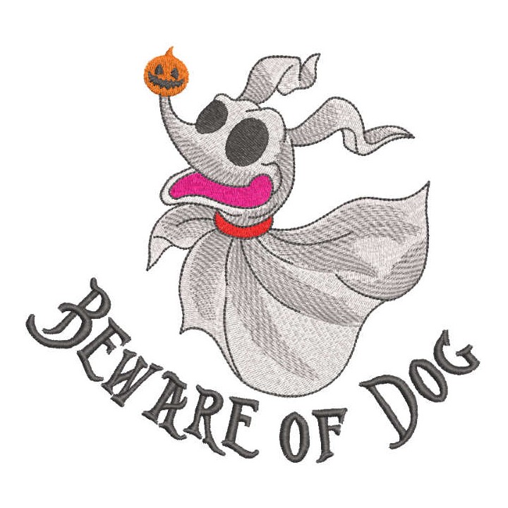 Beware of dog embroidery design - Embroidery Design