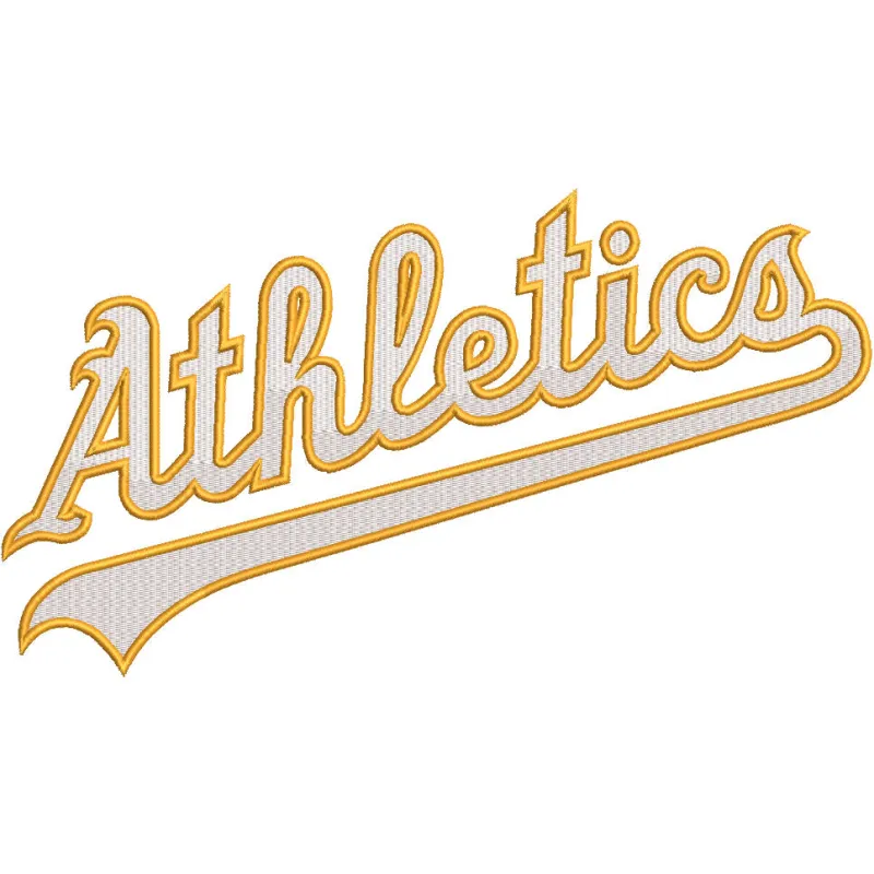 Athletics Jersey featuring a detailed logo embroidery design, representing the American League team.