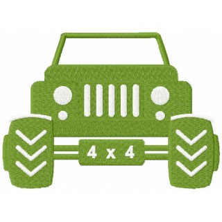 Jeep 4 x 4 embroidery design - Embroidery Design