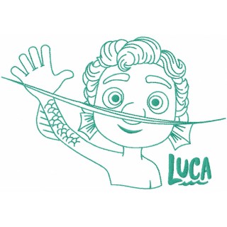 Luca trending one colored embroidery design - Embroidery Design