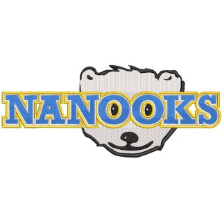 Alaska Nanooks Wordmark Logo embroidery design - Embroidery Design