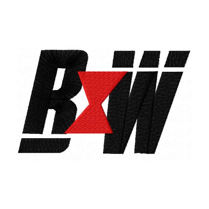 BW sign embroidery design - Embroidery Design