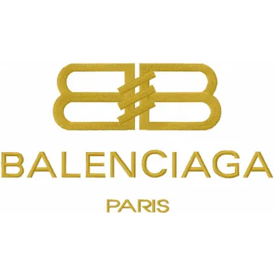 Balenciaga Logo Embroidery Design - Designer Style