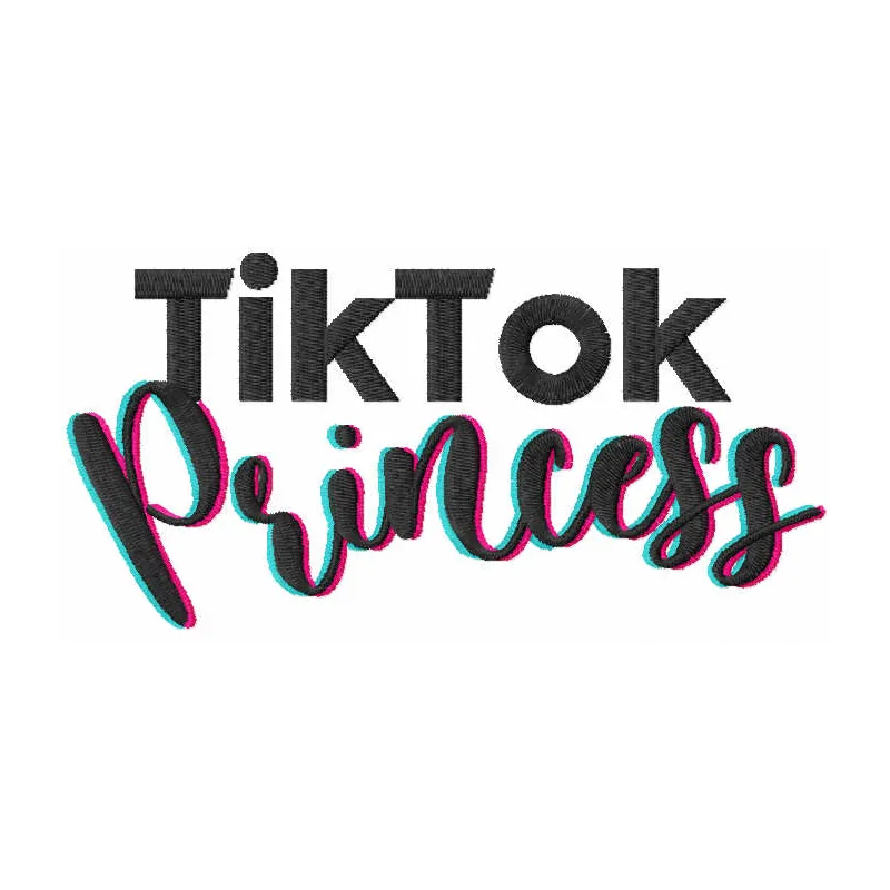 TikTok Princess Sign Stitching Pattern