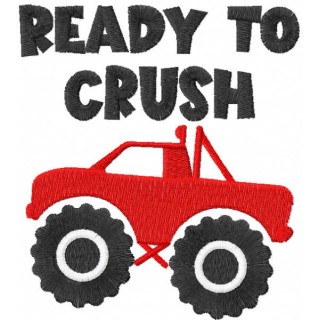 Ready to crush embroidery design - Embroidery Design