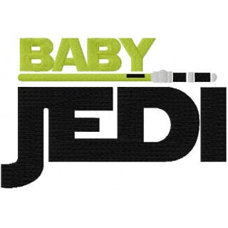 Baby jedi sword embroidery design - Embroidery Design