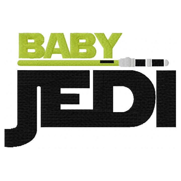 Baby jedi sword embroidery design - Embroidery Design