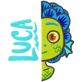 Luca monster embroidery design - Embroidery Design