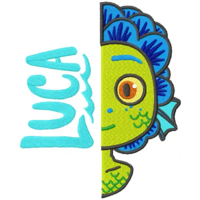 Luca monster embroidery design - Embroidery Design