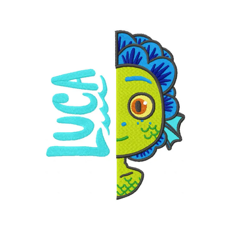 Luca monster embroidery design - Embroidery Design