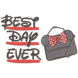 Best day ever embroidery design - Embroidery Design