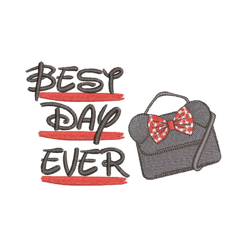 Best day ever embroidery design - Embroidery Design