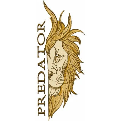 Fierce Predator Lion Stitching Pattern for Crafters