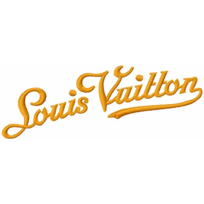 Louis Vuitton Script Logo Stitching Pattern