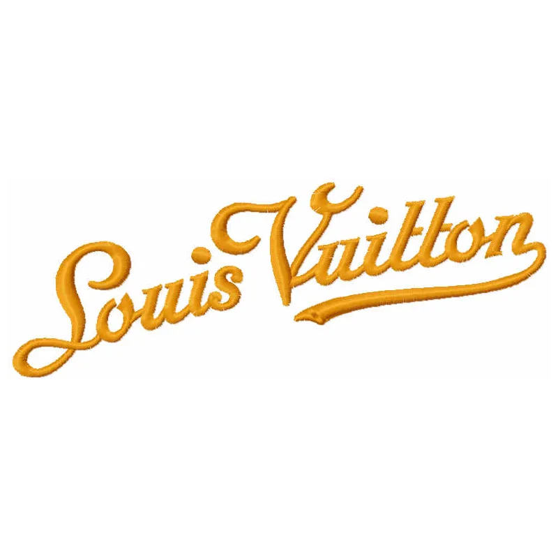 Louis Vuitton Script Logo Stitching Pattern