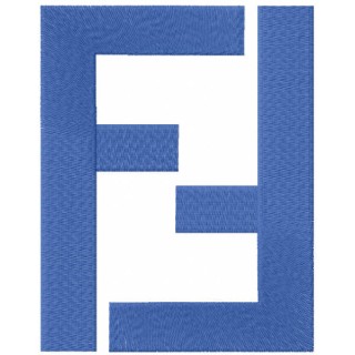 Fendi classic logo embroidery design - Embroidery Design