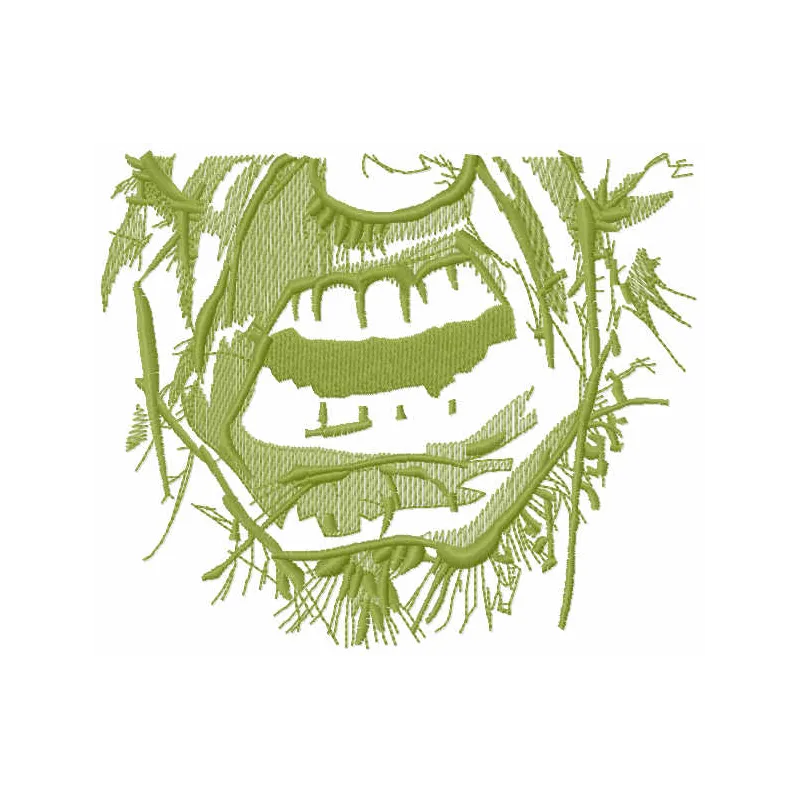Hulk Face Mask Stitching Pattern for Costume Crafters