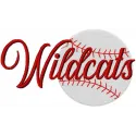 Wildcats Baseball Logo Stitching Pattern