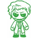 Chibi Joker Stitching Pattern | Comic Villain Design
