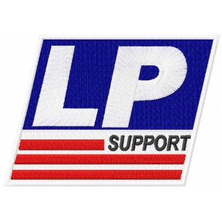 LP Support logo embroidery design - Embroidery Design