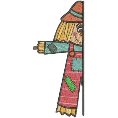 Charming Scarecrow Stitching Pattern for Summer