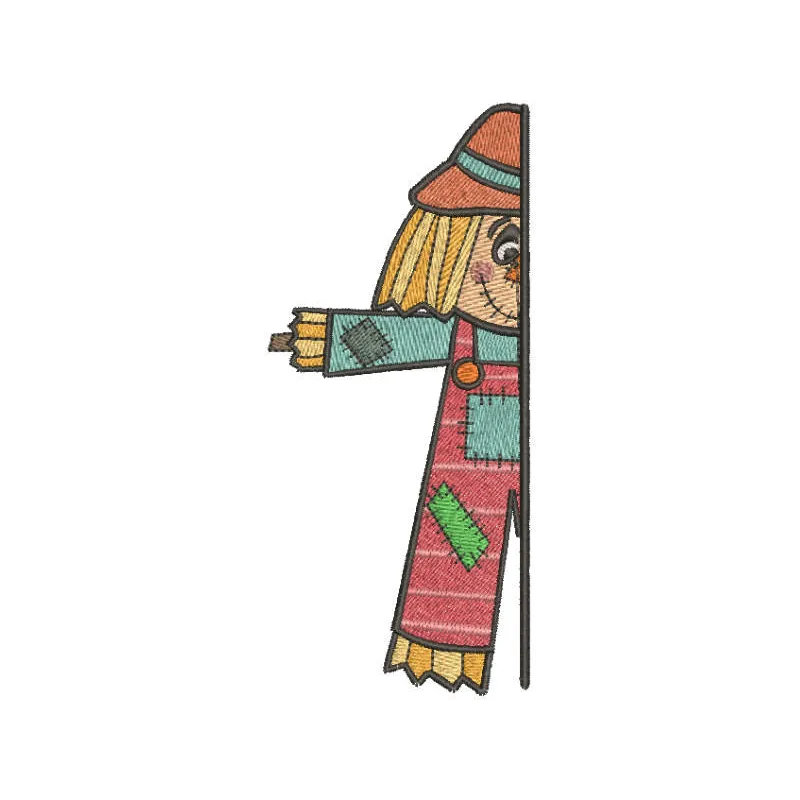 Charming Scarecrow Stitching Pattern for Summer