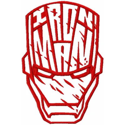 Iron Man Helmet Stitching Pattern for Superhero Fans