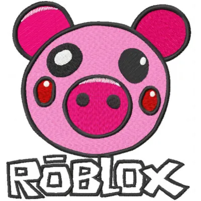 Piggy game embroidery design - Embroidery Design