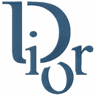 Dior modern logo embroidery design - Embroidery Design