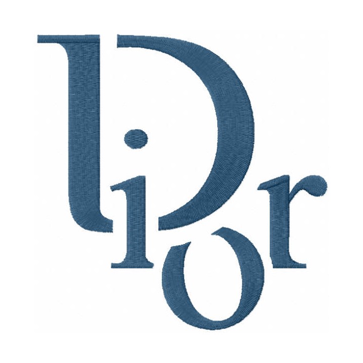 Dior modern logo embroidery design - Embroidery Design
